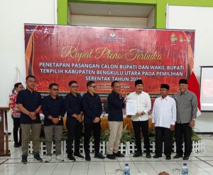 KPU Tetapkan Arie – Sumarno Bupati dan Wakil Bupati Bengkulu Utara