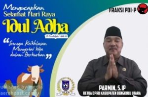 Ketua DPRD kabupaten Bengkulu Utara Mengucapkan Selamat Hari Raya Idul Adha 1446 H – 2025 M